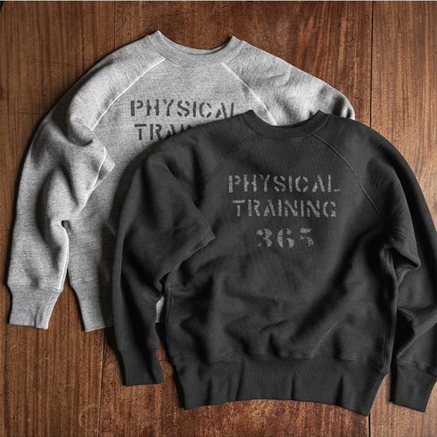 브론슨 피지컬 트레이닝 기모 워싱 맨투맨 38 신품