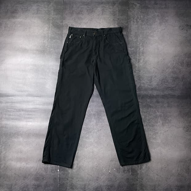 CARHARTT 칼하트 B159 블랙 가죽탭 카펜터 팬츠 A0086813