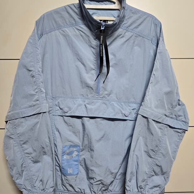 코닥 스카이블루 빅포켓 아노락 반집업