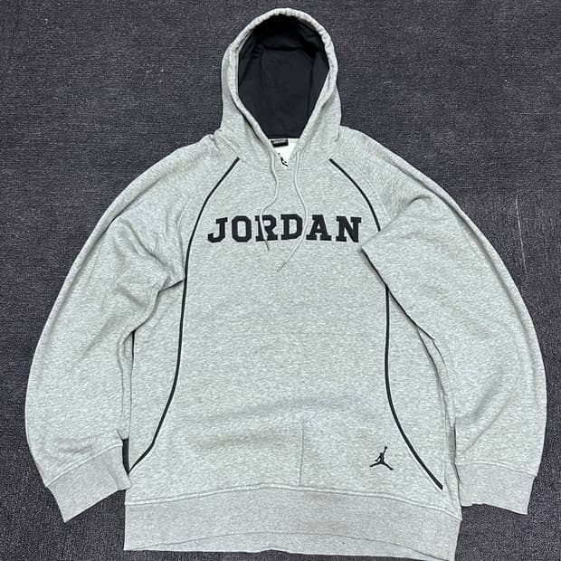 Jordan Classic Fleece 풀오버 블랙파이핑 후드티