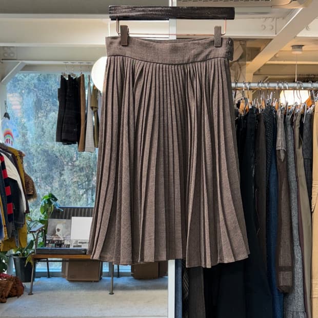 스포츠막스 울 개더 스커트