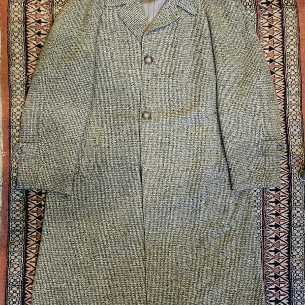 70s 빈티지 헤링본 코트