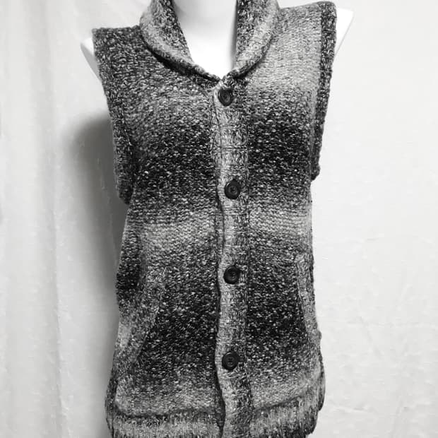 빈티지 semantic design vkei 펑크 니트 베스트 탑