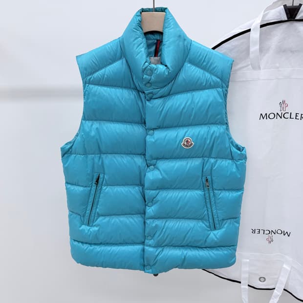 [S+급/4] 몽클레어 Tibb 티브 조끼패딩 민트 풀구성