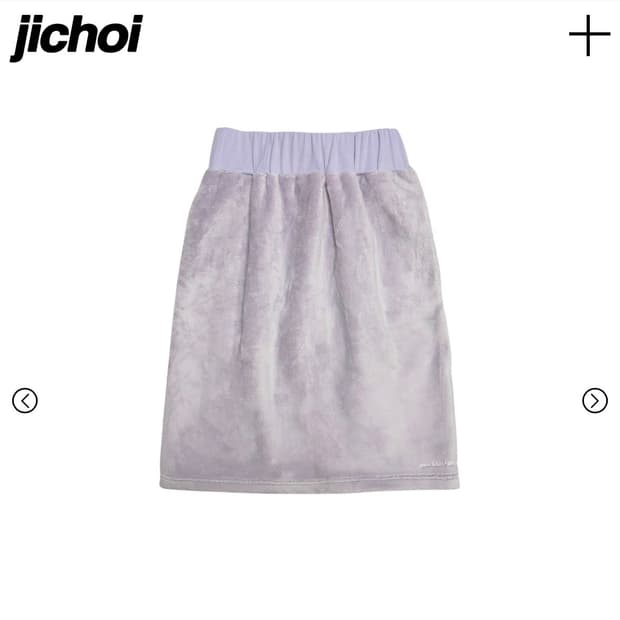 지초이컴포트 25-004 플리스 보아 미디 스커트