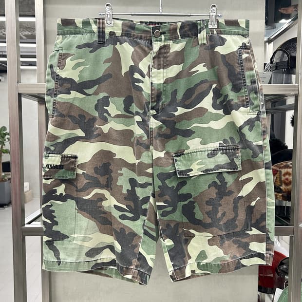 마자플라바 00s 카모플라주 버뮤다 카고 팬츠