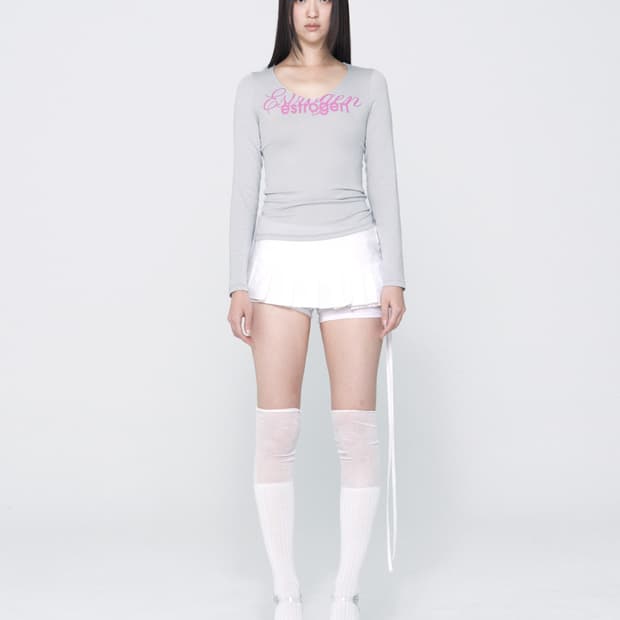 Estrogen lettering top (Gray)