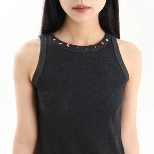 나비버스 Necklace top (charcoal)