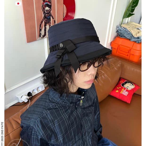 LANVINCollection Ribbon Trim Bucket Hat