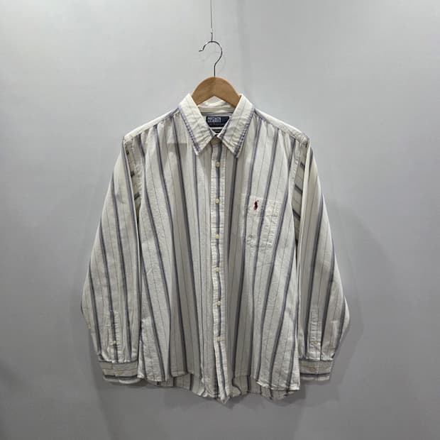 폴로랄프로렌 스트라이프 셔츠 XL 