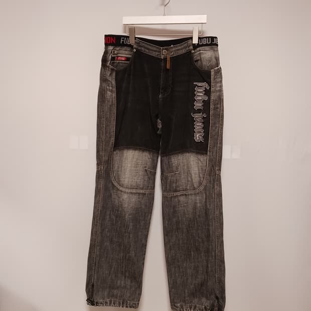 Fubu 뒷밴딩 데님 조거팬츠