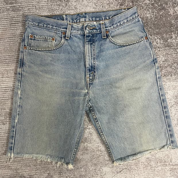 90s vtg Levis 505 컷팅쇼츠
