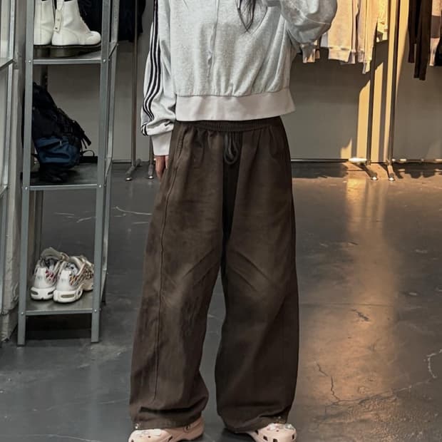 아디다스 벨루어 크롭 후드티 A2453