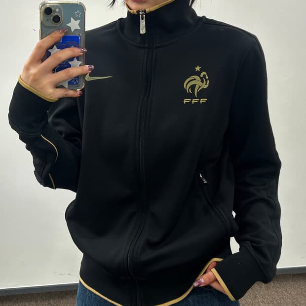 Nike 나이키 france 골드 블랙 배색 져지