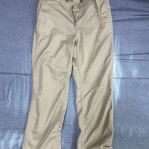 노스페이스퍼플라벨 베이지 치노 32