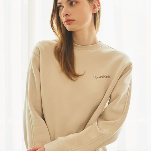 [택상품] CK 캘빈클라인 여성 기모 맨투맨 XL