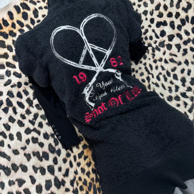 Peace mark Hoodie dress