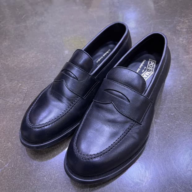 포스트맨 블랙 레더 페니로퍼 255