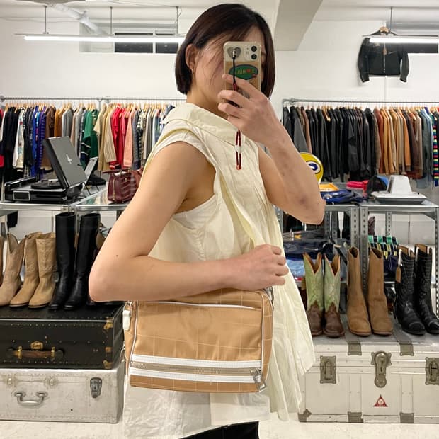 COURREGES 2way bag 쿠레쥬 투웨이 백