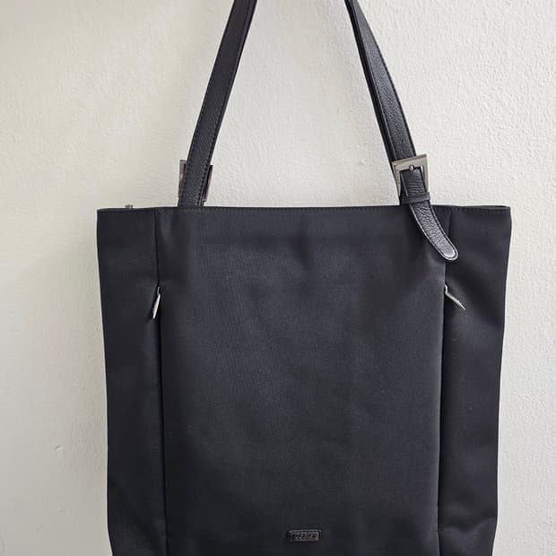 COBO 프라다원단 스퀘어 레더 숄더백