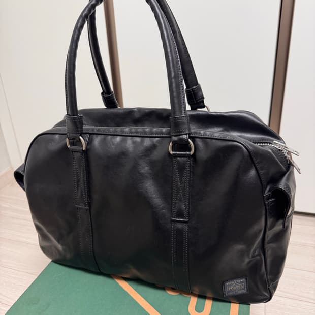 포터 프리스타일 보스턴백 블랙