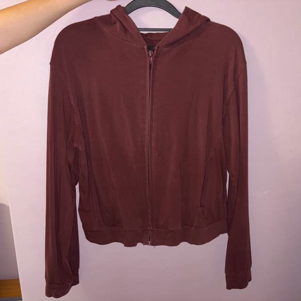 Mudule hoodie zip up