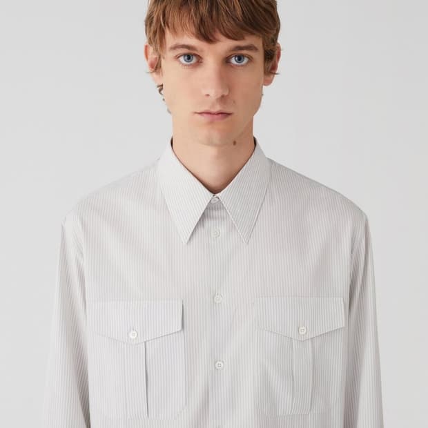 르메르 밀리터리 스트라이프 셔츠 / 48