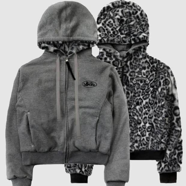 배드블러드 퍼 후드집업