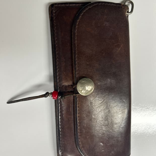 GOROS 고로스 새들레더 콘초 브라운 장지갑