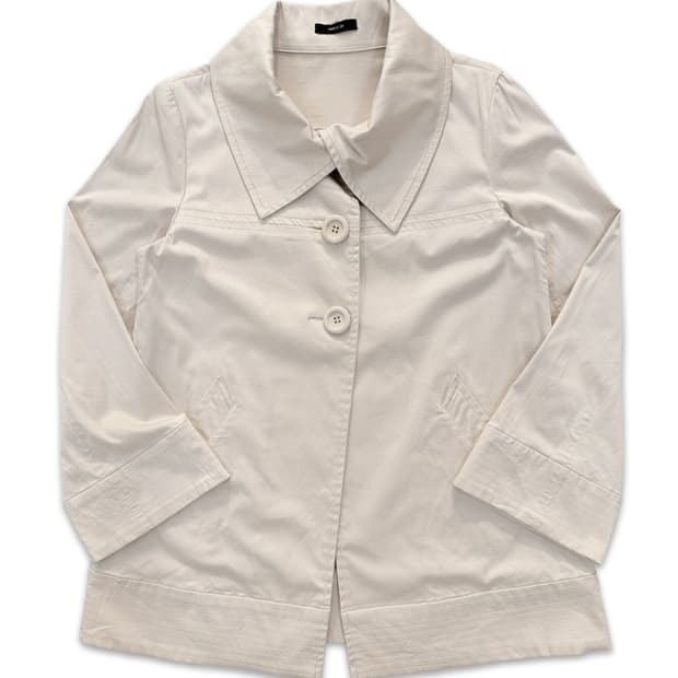 빈티지 Comme Ca Ism 아이보리 플레어 싱글 자켓