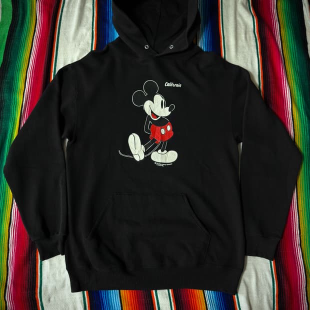 1980's Disney Mickey Mouse black Hoodie