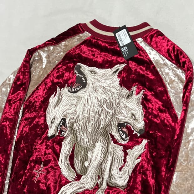 XL (새상품) 노포너드 울프 수베니어 퀼팅 블루종 자켓