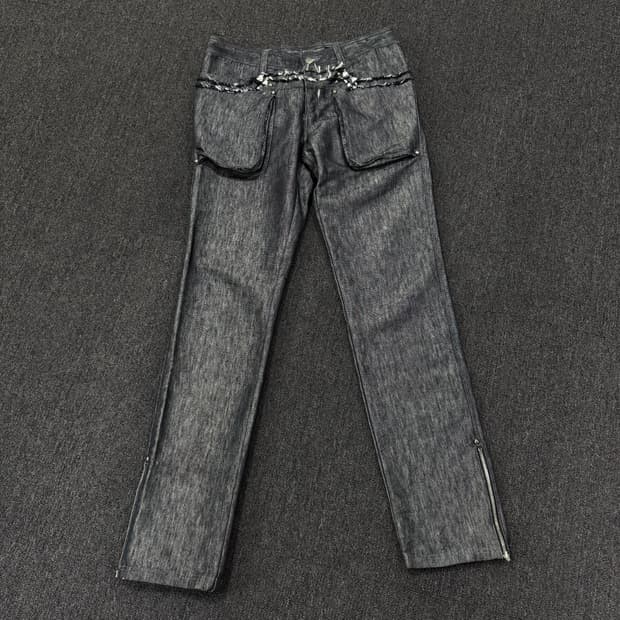 KOHSHIN SATOH 코신사토 3D포켓 코팅 데님팬츠