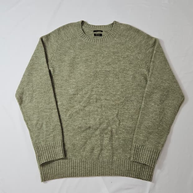 마시모두띠 모헤어 니트 올리브 엑스드라파인울 L