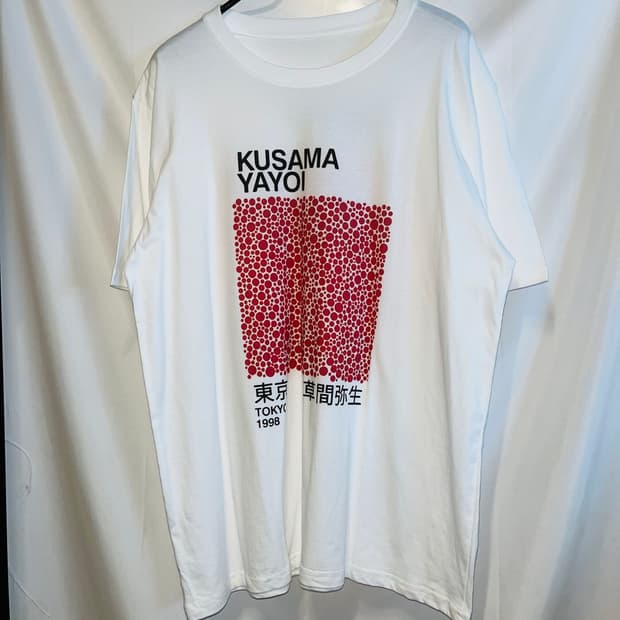 Kusama Yayoi 쿠사마 야요이 1998년도 도트 아트 반팔 티셔츠