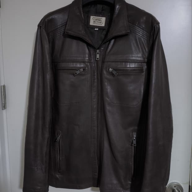 XL 카멜액티브 독일 램스킨 리얼가죽 자켓