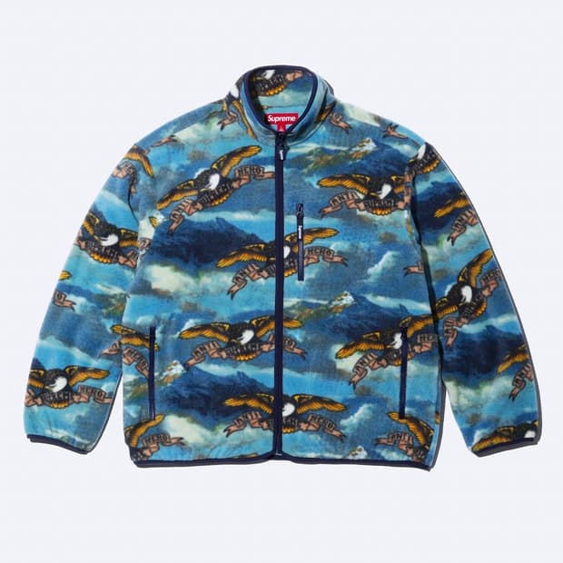 슈프림 & 안티히어로 플리스 자켓 xl