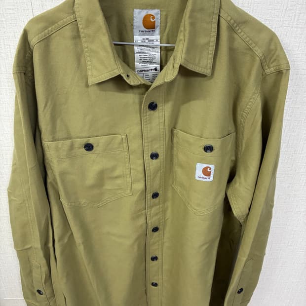 칼하트 투포켓 워크셔츠 올리브카키 L