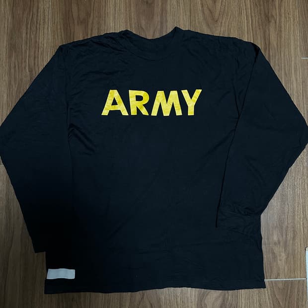 미군 육군 아미 긴팔 트레이닝복 라지