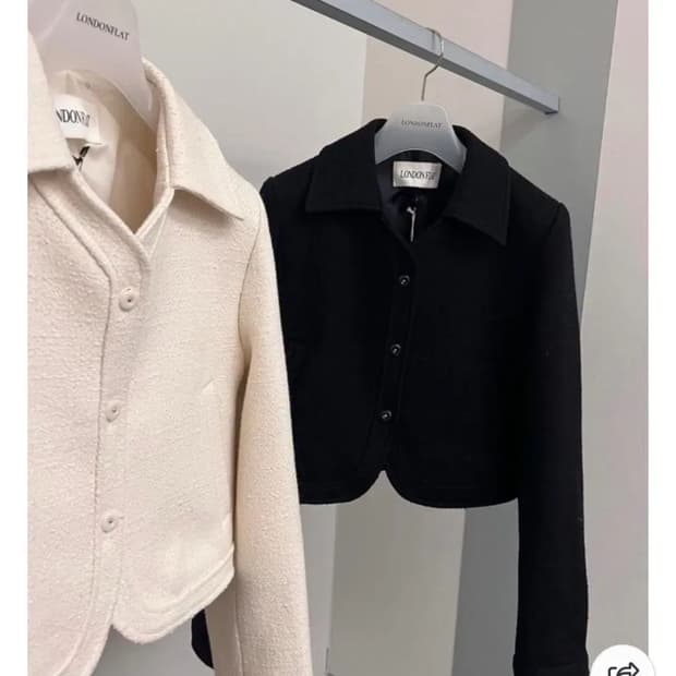 런던플랏 트윗자켓 블랙