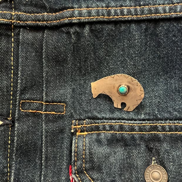 네이티브 아메리칸 쥬얼리 실버 핀벳지