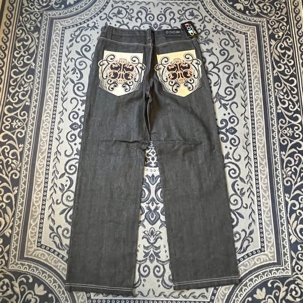 34 COOGI 자수 데님 팬츠/W2384