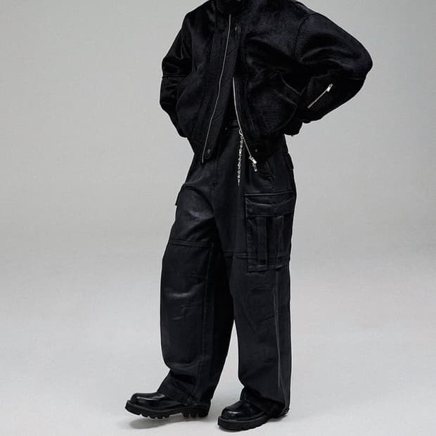 알렌느 22fw 레더카고바지 1사이즈