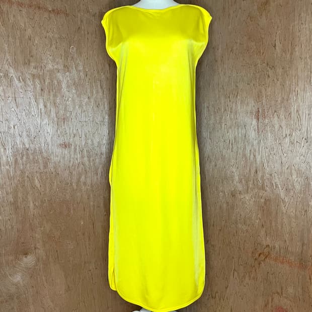 질샌더 15S/S 아카이브 옐로우 저지 롱 원피스