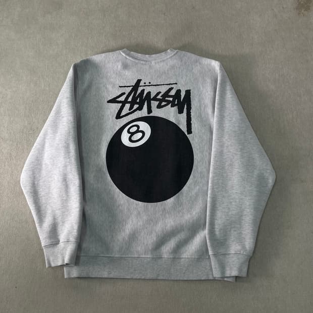 105 스투시 8볼 애쉬페더 맨투맨