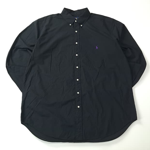 CJ047 XLT 폴로 90s 블랙 셔츠 남방