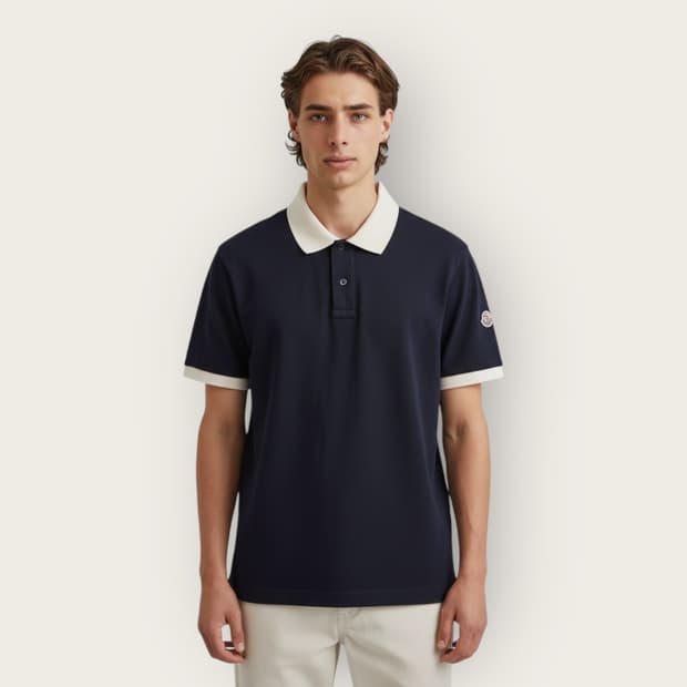 M/ 몽클레어 에센셜 와펜패치 피케 반팔