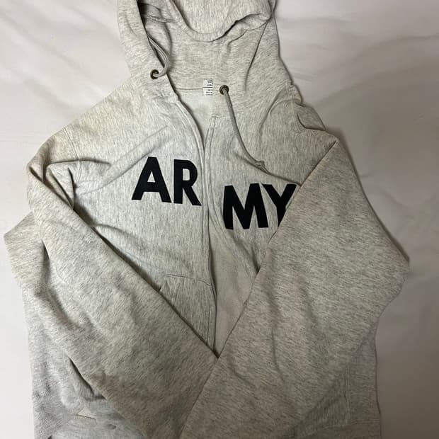 90s army hoodie (talon zip)