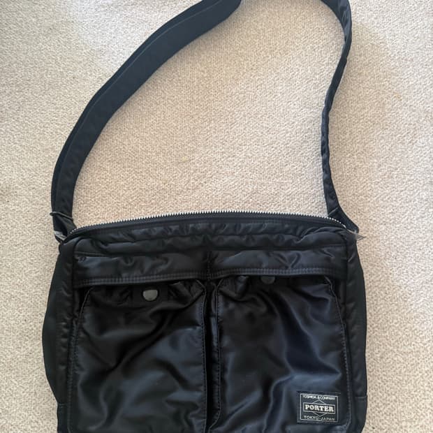 포터 올 뉴 탱커 슬링백 집 라지 블랙