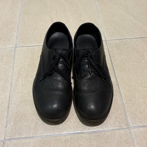 폴리테루 더비 슈즈 브라운 솔